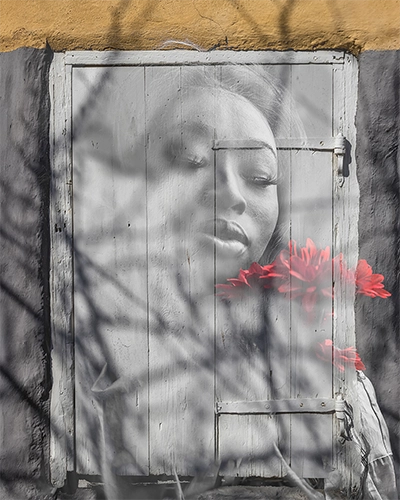 Photo Art -muotokuvassa afrikkalainen maahanmuuttaja visuaalisesti vahvassa henkilökuvassa