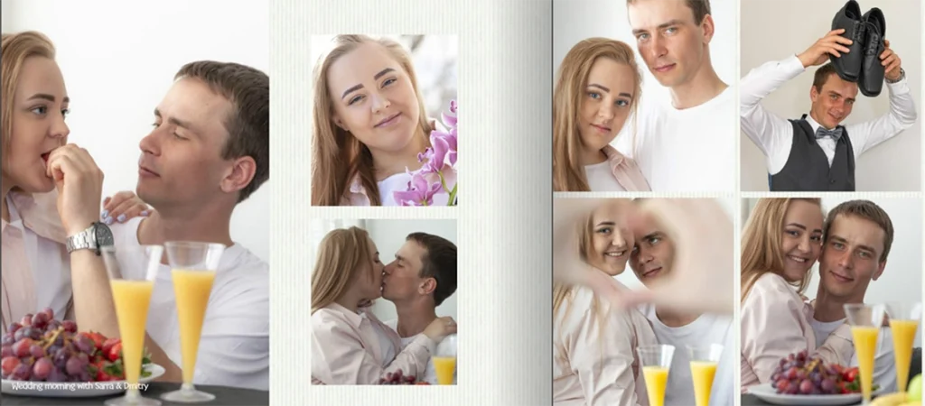 Hääkuvaaja on dokumentoinut hääparin onnellisen hääpäivä aamua Kuopiossa.