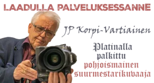 Jukka-Pekka JP Korpi-Vartiainen on platinaisella pohjoismaisen valokuvauksen suurmestarin arvonimellä palkittu kuopiolainen hääkuvaaja
